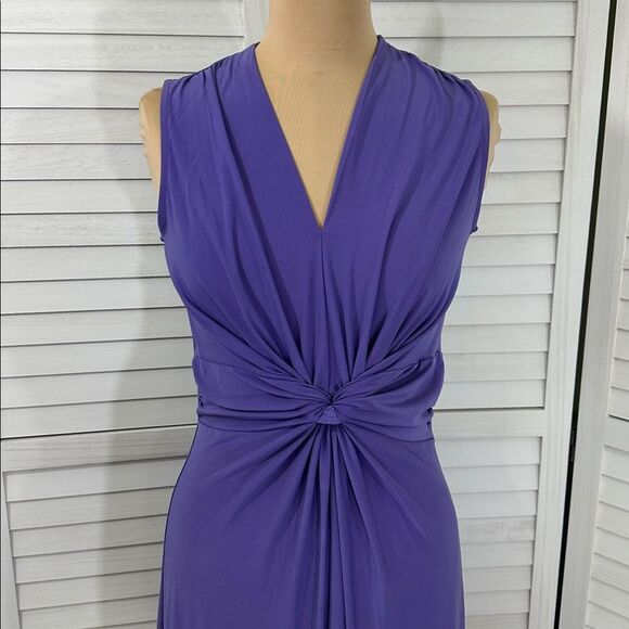 IMAN Maxi Dress Size XS Tall Global Purple Chic Luxury NWT - Picture 5 of 12